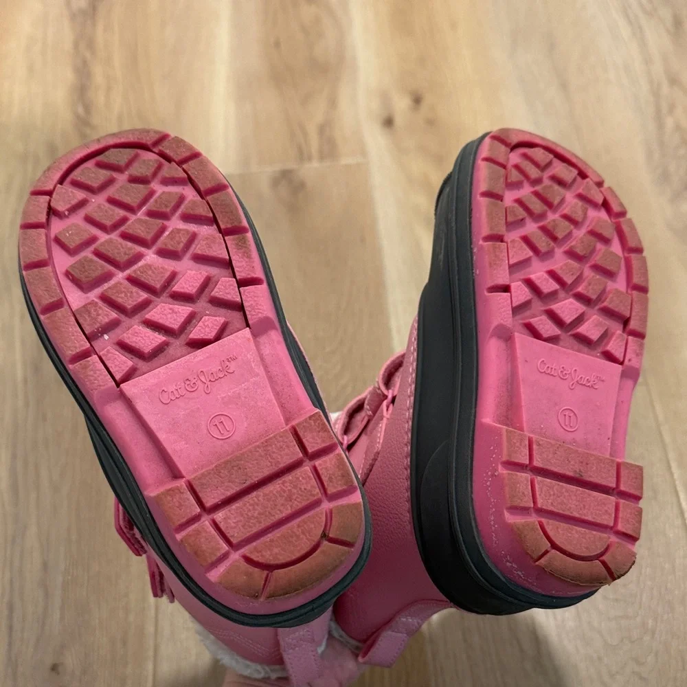 Cat & Jack Pink and Black Winter Boots - Picture 5 of 5